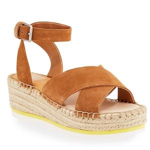 New platform sandals leather Dolce Vita  suede jute 10